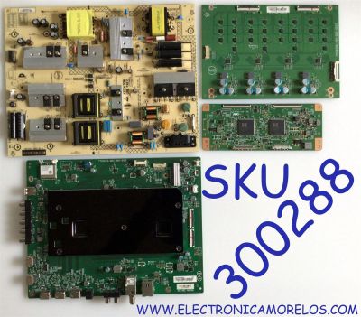 KIT DE TARJETAS PARA TV VIZIO / NUMERO DE PARTE MAIN XICB0QK008 / 715G9370-M01-B00-005K / T-CON 55.55T32.C32 / 5555T32C32 / DRIVER LNTVHU16ZXAB2 / 715G9366-P01-000-005T / FUENTE ADTVH1825AAY / 715G9147-P01-001-003H / PANEL TPT550U1-QVN05.U / MODELO P55-F1